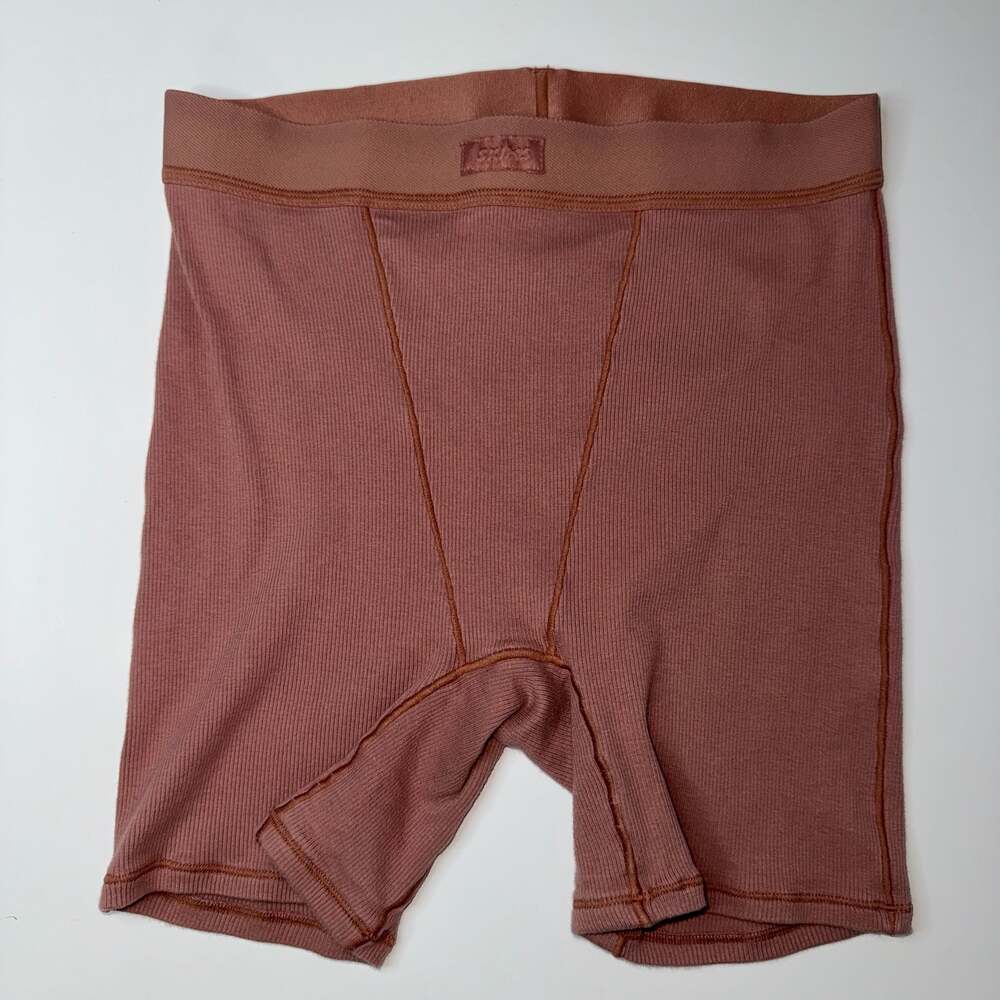 SKIMS New Cotton Rib Boxer Shorts Size Medium NWOT